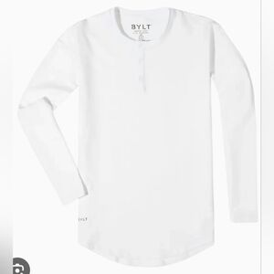BYLT DROP CUT L/S LUX HENLY . SIZE XXL. WHITE. ATHLEISURE.